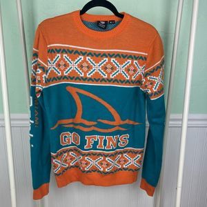 Miami Dolphins Ugly Sweater NFL Brand S